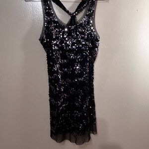Love Culture Black Sequin Mini Dress